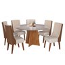 Conjunto para Sala de Jantar 6 Cadeiras Invicta - 2