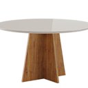 Ver imagem 5 de Conjunto para Sala de Jantar 6 Cadeiras Invicta Bege/Mel/Off White/Bronze