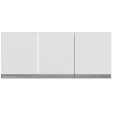 Armário Aéreo Andréia 3 Portas 120 Cm Branco Ajl Móveis