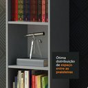 Ver imagem 6 de Estante Livreiro Madesa 6906 com 6 Nichos - Cinza