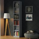 Ver imagem 1 de Estante Livreiro Madesa 6906 com 6 Nichos - Cinza