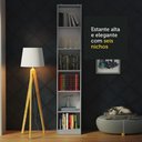 Ver imagem 7 de Estante Livreiro Madesa 6906 com 6 Nichos - Cinza