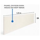 Ver imagem 5 de Estação de Trabalho Dupla 1,20m 02 Lugares com Gavetas c/ Tomadas Pé Painel Nogal Sevilha/Champanhe