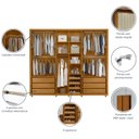 Ver imagem 3 de Guarda Roupas 100% Mdf 6 Portas 278cm Volpi 176 Espazzo Madetec