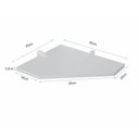 Ver imagem 3 de Kit com 3 Prateleira de Canto Bca 35x35 com Suportes