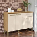 Ver imagem 1 de Balcão de Cozinha 3 Portas e 1 Gavetas com Tampo 1,20m Versalhes