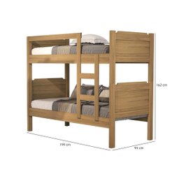 Beliche Solteiro Adulto Mdf com Grade Star Basoto Brasil - 3