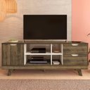 Ver imagem 1 de Rack Tv 65 Pol 160cm com 1 Porta Jaina Pinho/off White A09 - Mpozenato