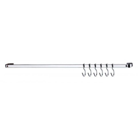 Barra de Piatina em Aço Carbono Bella Cucina 45cm 7 Peças Future Cromado