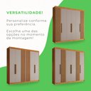 Ver imagem 3 de Guarda Roupa 6 Portas 6 Gavetas Mdf Cinamomo e Off