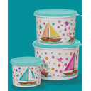 Ver imagem 4 de Kit Tupper Caixa com 3 Peças 2,4l+1,7l+ 500ml Linha Mar de Flores Tupperware