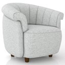 Ver imagem 1 de Poltrona Decorativa para Sala Living Orgânica Perseu M03 Linho Cinza - Lyam Decor