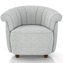 Ver imagem 3 de Poltrona Decorativa para Sala Living Orgânica Perseu M03 Linho Cinza - Lyam Decor