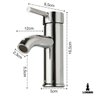 Torneira Misturador Monocomando Lorben Aço Inox Escovado Mesa Pia Bancada Bica Baixa Banheiro Lavató - 2
