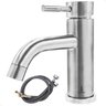 Torneira Misturador Monocomando Lorben Aço Inox Escovado Mesa Pia Bancada Bica Baixa Banheiro Lavató - 6