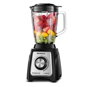 Liquidificador Mondial Turbo Glass 1400w L-1400gi Preto 127v