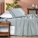 Ver imagem 3 de Jogo Cama Lençol Casa Scarpa Honore Solteiro Micro Percal 200 Fios C/ Detalhes Bordados 3 Peças - Ci