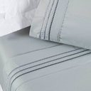 Ver imagem 2 de Jogo Cama Lençol Casa Scarpa Honore Solteiro Micro Percal 200 Fios C/ Detalhes Bordados 3 Peças - Ci