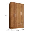 Ver imagem 3 de Guarda Roupa Madri Rud Rack 04 Portas Cedro