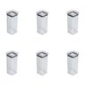 Jogo 6 Mini Potes Herméticos Porta Temperos Lumini 340ml - Transparente - 1