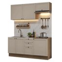Ver imagem 2 de Armário de Cozinha Compacta 180 Cm Rustic/crema Vik Madesa 01