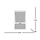 Ver imagem 3 de Janela Maxim-ar 1 Secção Bandeira Fixa Inferior Vidro Mini Boreal 100x80cm Topsul Esquadrisul