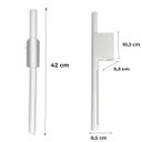 Ver imagem 4 de Arandela Led Azzopardi 7w 3000k Branco Quente Bivolt Branco