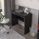 Ver imagem 2 de Escrivaninha para Quarto Pequena com Prateleira e Gaveta Vitoria - Preto