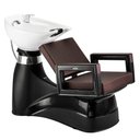 Ver imagem 3 de Kit Salão Cadeira Hidráulica + Lavatório com Cuba Reclinável Dompel Marrom