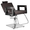 Ver imagem 6 de Kit Salão Cadeira Hidráulica + Lavatório com Cuba Reclinável Dompel Marrom