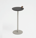 Ver imagem 3 de Mesa de Apoio Halter - Tampo Ebano - Base Aço Carbono - Altura 55cm