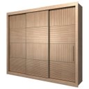 Ver imagem 1 de Guarda-Roupa Casal 3 Portas de Correr 6 Gavetas Madero Espresso Móveis