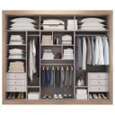 Ver imagem 2 de Guarda-Roupa Casal 3 Portas de Correr 6 Gavetas Madero Espresso Móveis