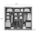 Ver imagem 3 de Guarda-Roupa Casal 3 Portas de Correr 6 Gavetas Madero Espresso Móveis