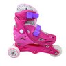 Patins Infantil Tri-line 2X1 Feminino Princesas Disney e Minnie 31-34 - Rosa - 9