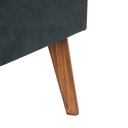 Ver imagem 4 de Puff Carré Poptem Quadrado Capitonê azul banqueta madeira quadrado decorativo