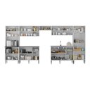 Ver imagem 5 de Armário de Cozinha Modulada Completa Compacta 399cm com Balcão de Pia Multimóveis Mp2279 Branco