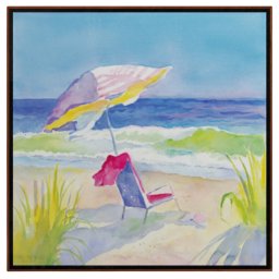 Beach Bliss I Canaleta 80x80cm Preta - 2