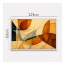 Ver imagem 4 de Quadro Abstrato Tons Terrosos Harmonia Movimento Geométrica