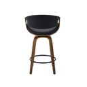 Ver imagem 6 de Kit 2 Banquetas Nicole Giratória com Assento em Madeira Laminada e Apoio para Pés, Design