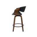 Ver imagem 4 de Kit 2 Banquetas Nicole Giratória com Assento em Madeira Laminada e Apoio para Pés, Design