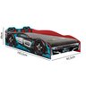 Cama Infantil Carro Tornado Plus Preto Azul Pura Magia - 2