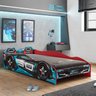 Cama Infantil Carro Tornado Plus Preto Azul Pura Magia - 1