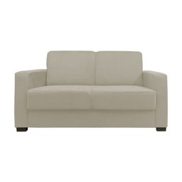 Sofá Namoradeira Pequeno 2 Lugares Imperial Suede:bege Claro - 1