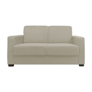 Sofá Namoradeira Pequeno 2 Lugares Imperial Suede:bege Claro
