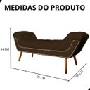 Ver imagem 6 de Recamier Sofá Divã Namoradeira Sienna 90cm Solteiro Suede