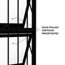 Ver imagem 6 de Janela de Alumínio Máximo Ar Duplo Vertical com Grade 100x60cm Lucasa Ideale Preto