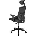 Ver imagem 3 de Cadeira Office Atenas Alta Tela Mesh Preta com Base Rodizio Preta - 74400