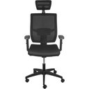 Ver imagem 2 de Cadeira Office Atenas Alta Tela Mesh Preta com Base Rodizio Preta - 74400