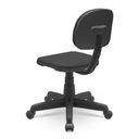 Ver imagem 2 de Cadeira Secretaria Plus Operativa Slim Couro Preto - Plaxmetal